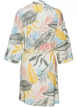Vivance Dreams Leaf Print Kimono -Buffalo Fashion Shop Vivance Dreams Leaf Print Kimono57283354FRSC W01