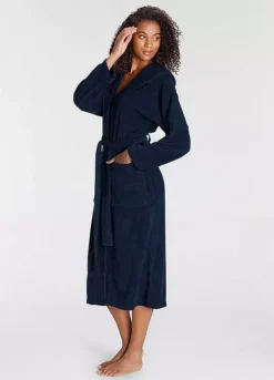 Vivance Dreams Long Hooded Bathrobe -Buffalo Fashion Shop Vivance Dreams Long Hooded Bathrobe37527138FRSP W03
