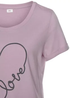 Vivance Dreams Long Nightie With Heart Print -Buffalo Fashion Shop Vivance Dreams Long Nightie with Heart Print79683047FRSC W02