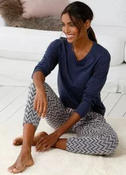 Vivance Dreams Long Pyjamas -Buffalo Fashion Shop Vivance Dreams Long Pyjamas22771006FRSP W01