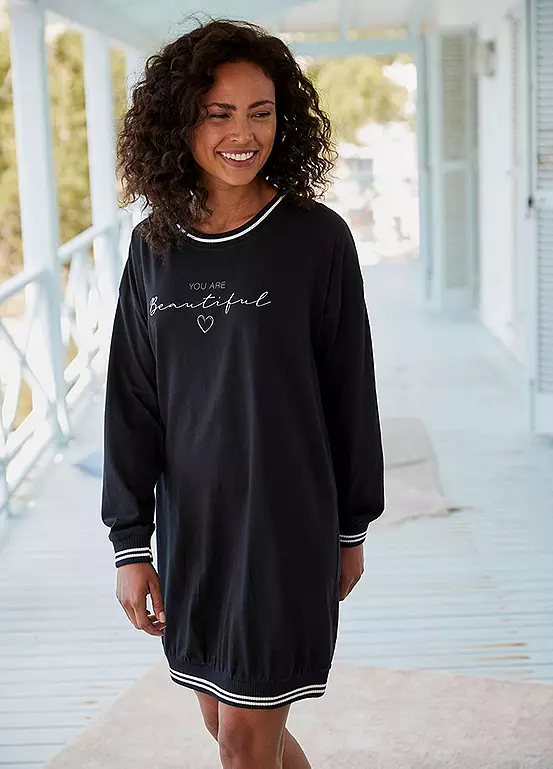 Vivance Dreams Long Sleeve Nightgown 3 Vivance Dreams Long Sleeve Nightgown