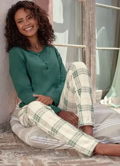 Vivance Dreams Long Sleeve Pyjama Top -Buffalo Fashion Shop Vivance Dreams Long Sleeve Pyjama Top64378244FRSP W02