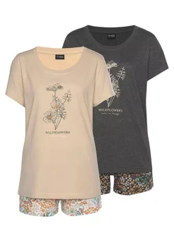 Vivance Dreams Pack Of 2 Print Shorty Pyjamas