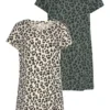 Vivance Dreams Pack Of 2 Sleep Shirts -Buffalo Fashion Shop Vivance Dreams Pack of 2 Sleep Shirts48435003FRSC