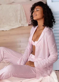 Vivance Dreams Patterned Pyjamas -Buffalo Fashion Shop Vivance Dreams Patterned Pyjamas87599606FRSP W01