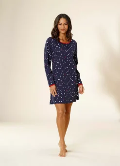 Vivance Dreams Print Nightgown -Buffalo Fashion Shop Vivance Dreams Print Nightgown27930768FRSP W01