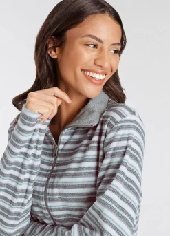 Vivance Dreams Stripe Terry Pyjamas -Buffalo Fashion Shop Vivance Dreams Stripe Terry Pyjamas82370927FRSP W02