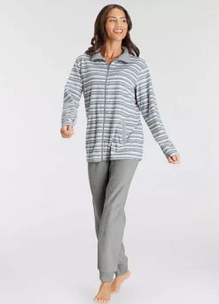 Vivance Dreams Stripe Terry Pyjamas -Buffalo Fashion Shop Vivance Dreams Stripe Terry Pyjamas82370927FRSP W03