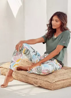 Vivance Dreams Tropical Print Pyjamas 9 Vivance Dreams Tropical Print Pyjamas -Buffalo Fashion Shop Vivance Dreams Tropical Print Pyjamas45187664FRSP W01