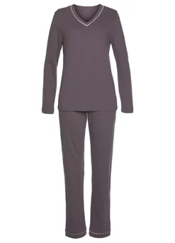 Vivance Dreams V-Neck Pyjamas -Buffalo Fashion Shop Vivance Dreams V Neck Pyjamas31953958FRSC