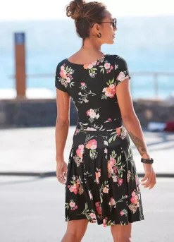 Vivance Floral Dress -Buffalo Fashion Shop Vivance Floral Dress34455501FRSP W01