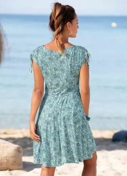 Vivance Floral Print Jersey Dress -Buffalo Fashion Shop Vivance Floral Print Jersey Dress69684532FRSP W01