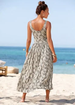 Vivance Floral Print Midi Dress 8 Vivance Floral Print Midi Dress -Buffalo Fashion Shop Vivance Floral Print Midi Dress65768824FRSP W01