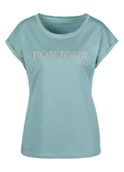 Vivance Front Print T-Shirt -Buffalo Fashion Shop Vivance Front Print T Shirt41308363FRSC