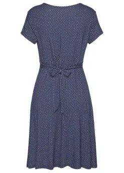 Vivance Geometric Print Jersey Dress -Buffalo Fashion Shop Vivance Geometric Print Jersey Dress32148725FRSC W01