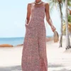 Vivance Graphic Print Maxi Dress