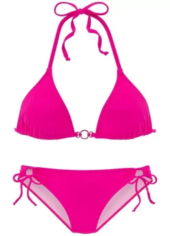Vivance Halterneck Triangle Bikini Set -Buffalo Fashion Shop Vivance Halterneck Triangle Bikini Set32000335FRSC
