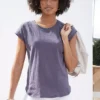 Vivance Marl Round Neck T-Shirt -Buffalo Fashion Shop Vivance Marl Round Neck T Shirt25364928FRSP