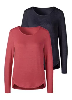 Vivance Pack Of 2 Long Sleeve Shirts