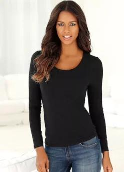 Vivance Pack Of 2 Long Sleeve T-Shirts -Buffalo Fashion Shop Vivance Pack of 2 Long Sleeve T Shirts212988FRSP W01