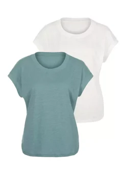 Vivance Pack Of 2 Marl T-Shirts
