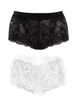 Vivance Pack Of 2 Shaping Shorts -Buffalo Fashion Shop Vivance Pack of 2 Shaping Shorts867432FRSC