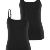 Vivance Pack Of 2 Spaghetti Strap Vests -Buffalo Fashion Shop Vivance Pack of 2 Spaghetti Strap Vests707575FRSC
