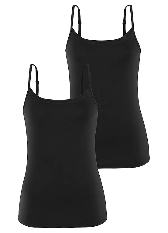 Vivance Pack Of 2 Spaghetti Strap Vests 3 Vivance Pack Of 2 Spaghetti Strap Vests
