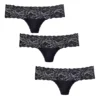 Vivance Pack Of 3 Active Basic Lace Brazilian Thongs -Buffalo Fashion Shop Vivance Pack of 3 Active Basic Lace Brazilian Thongs745215FRSP