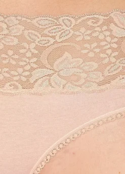 Vivance Pack Of 3 Lace Trim Briefs -Buffalo Fashion Shop Vivance Pack of 3 Lace Trim Briefs685172FRSP W03