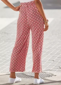 Vivance Patterned Culottes -Buffalo Fashion Shop Vivance Patterned Culottes12494217FRSP W01