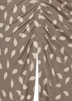 Vivance Printed Jersey Midi Skirt -Buffalo Fashion Shop Vivance Printed Jersey Midi Skirt17503931FRSC W02