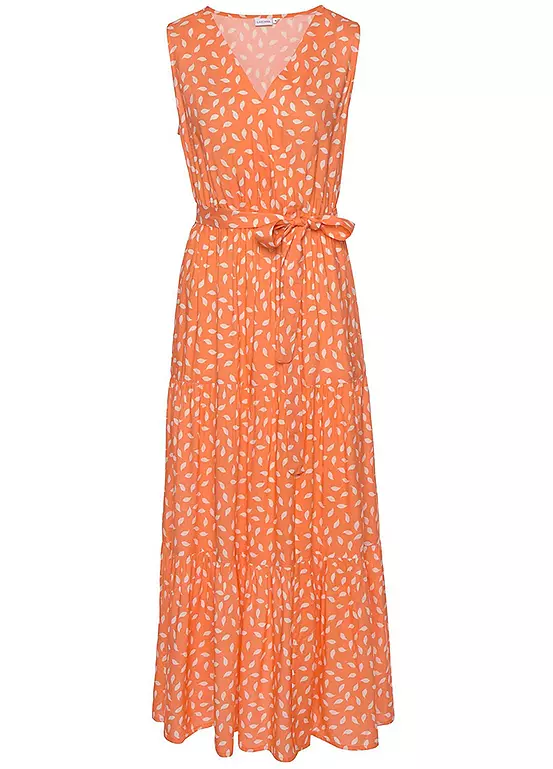 Vivance Printed Sleeveless Maxi Dress 4 Vivance Printed Sleeveless Maxi Dress - Image 2