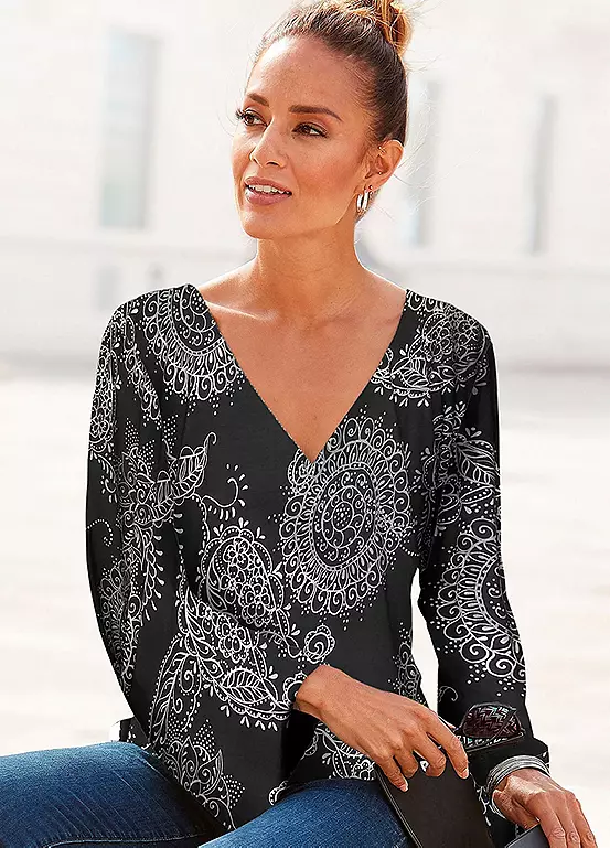 Vivance Quarter Sleeve Top 3 Vivance Quarter Sleeve Top