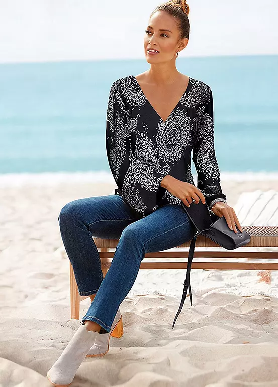 Vivance Quarter Sleeve Top 6 Vivance Quarter Sleeve Top - Image 4