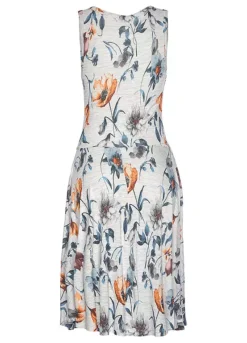 Vivance Short Floral Grey Marl Jersey Dress 10 Vivance Short Floral Grey Marl Jersey Dress -Buffalo Fashion Shop Vivance Short Floral Grey Marl Jersey Dress97586841FRSC W01