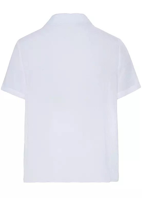 Vivance Short Sleeve V-Neck Blouse 5 Vivance Short Sleeve V-Neck Blouse - Image 3