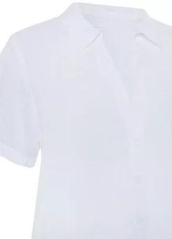 Vivance Short Sleeve V-Neck Blouse 10 Vivance Short Sleeve V-Neck Blouse -Buffalo Fashion Shop Vivance Short Sleeve V Neck Blouse12967543FRSC W02