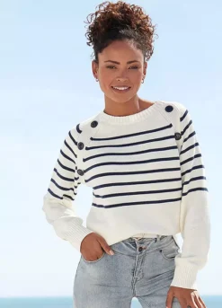 Vivance Stripe Long Sleeve Jumper