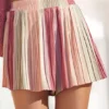 Vivance Striped Pleated Shorts -Buffalo Fashion Shop Vivance Striped Pleated Shorts67917057FRSP