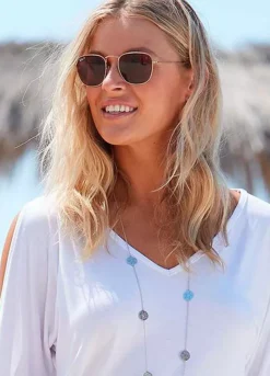 Vivance V-Neck Cold Shoulder Top -Buffalo Fashion Shop Vivance V Neck Cold Shoulder Top36345104FRSP W02