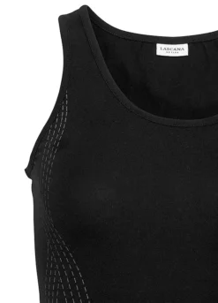 Active By LASCANA Reflective Print Crop Top -Buffalo Fashion Shop active by LASCANA Reflective Print Crop Top65145256FRSP W04