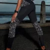 Active By LASCANA Reflective Print Sporty Leggings -Buffalo Fashion Shop active by LASCANA Reflective Print Sporty Leggings84603746FRSP