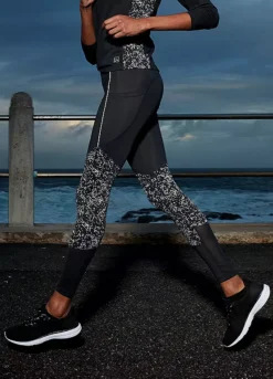 Active By LASCANA Reflective Print Sporty Leggings -Buffalo Fashion Shop active by LASCANA Reflective Print Sporty Leggings84603746FRSP W01