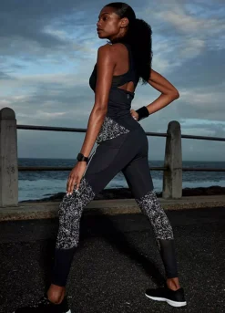 Active By LASCANA Reflective Print Sporty Leggings -Buffalo Fashion Shop active by LASCANA Reflective Print Sporty Leggings84603746FRSP W02