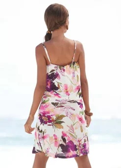 Beachtime Floral Print Jersey Dress -Buffalo Fashion Shop beachtime Floral Print Jersey Dress71427951FRSP W03