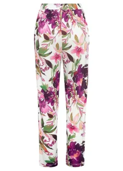 Beachtime Floral Print Jersey Pants 10 Beachtime Floral Print Jersey Pants -Buffalo Fashion Shop beachtime Floral Print Jersey Pants86669052FRSC W01