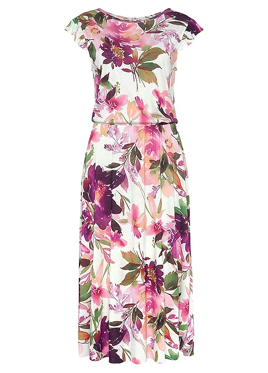 Beachtime Floral Print Midi Dress 4 Beachtime Floral Print Midi Dress - Image 2