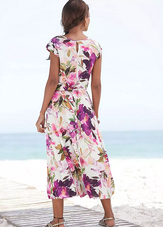 Beachtime Floral Print Midi Dress 5 Beachtime Floral Print Midi Dress - Image 3