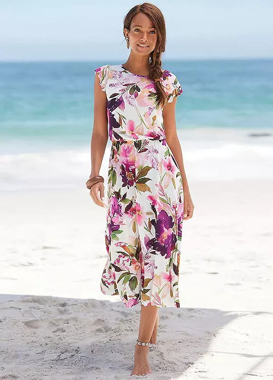 Beachtime Floral Print Midi Dress 6 Beachtime Floral Print Midi Dress - Image 4